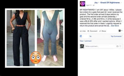 fake clothing ads on facebook fraud